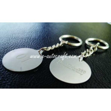 Key Chain Silver Gloss <br> 2D Etching<br>KC/SG_02